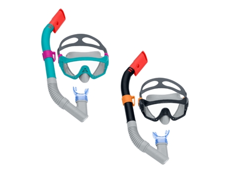 Gafas de Buceo con Tubo Infantiles BESTWAY Azul Negro Adulto