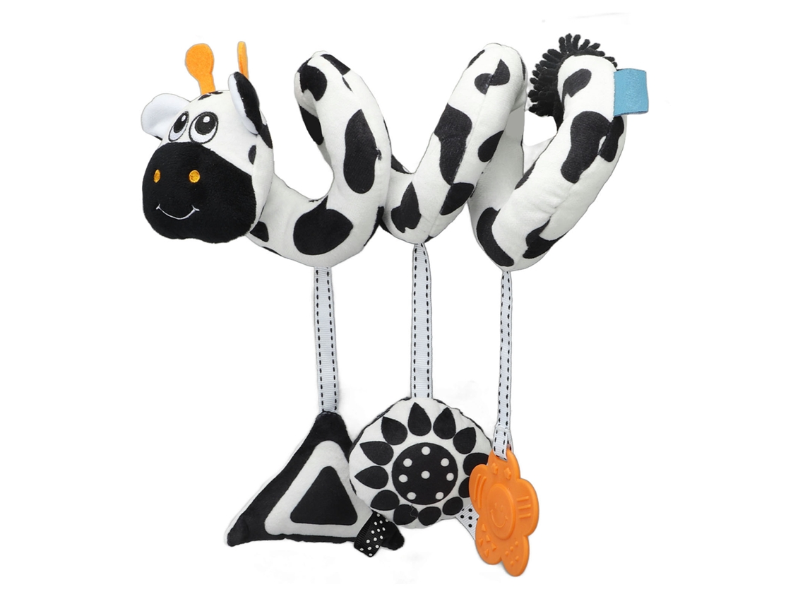 Peluche Animal Espiral Para Cochecito Y Coche Silla Con Sonajero
