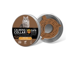 Colar Relaxante Para Gatos Marrom | Proteção De 30 Dias, 38 Cm, Hipoalergênico, Elaborado Com Ingredientes Naturais.