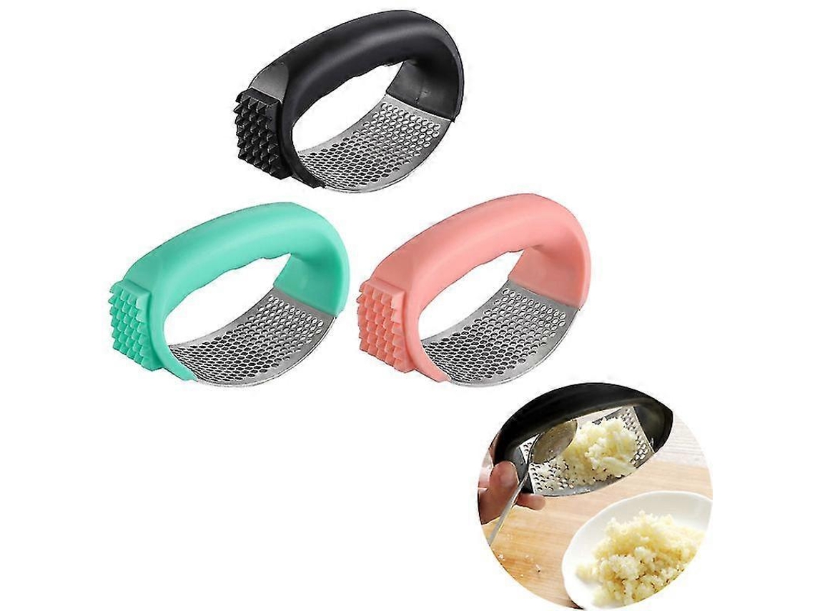 Prensa de ajos manual de acero inoxidable para cocina, picadora y triturador de ajos. Rosewell