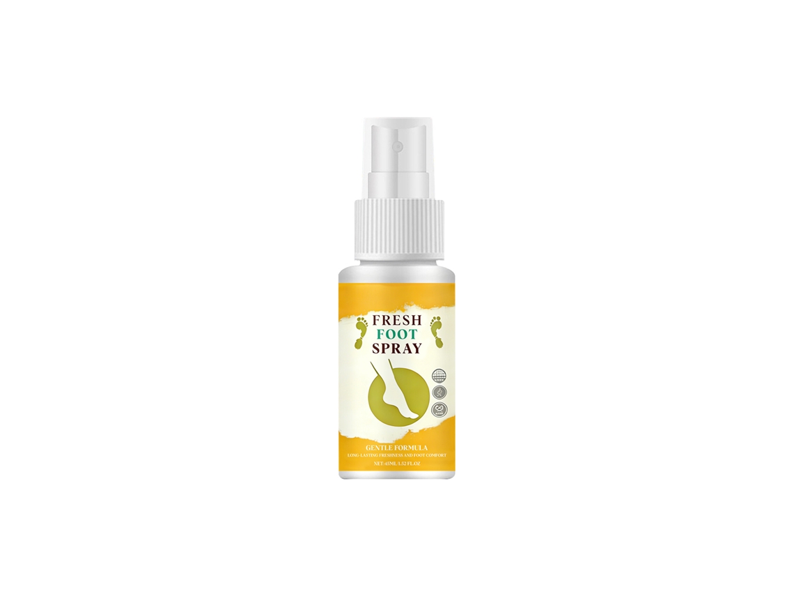 Spray hidratante suave para pies: refrescante, no graso y confortable para el cuidado diario.