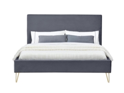 Cama CONCEPT U Riverside (Gris - Medidas colchón: 202x159x116 cm)