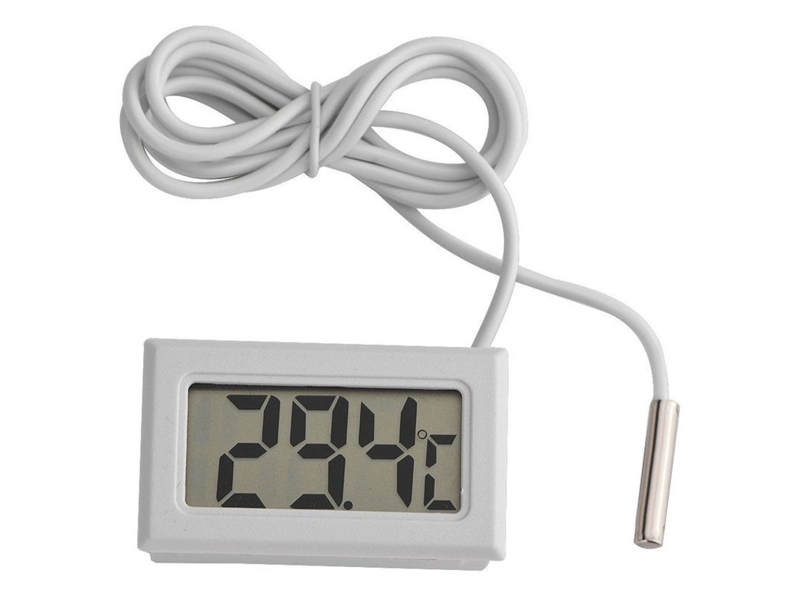 2026-34857-termómetro Digital Lcd Con Sonda 2m Para Acuario, Incubadora Y Invernadero