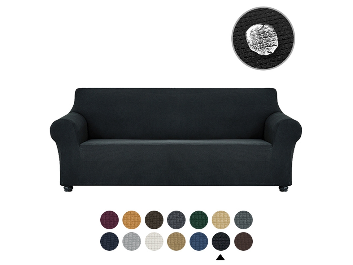 Funda de silla elástica de espuma antideslizante impermeable Yuysan, talla M (rojo oscuro, 46 x 45 x 45 cm)