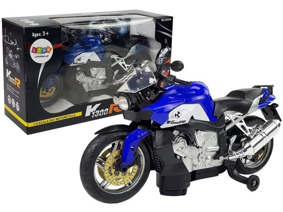 Motocicleta azul alimentada por batería B.active