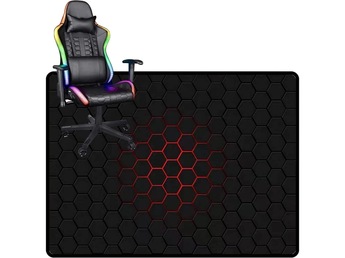 Tapete Protetor Piso Gamer Escritório Antiderrapante Madeira Rígido, Cadeiras Escritório. Pisos