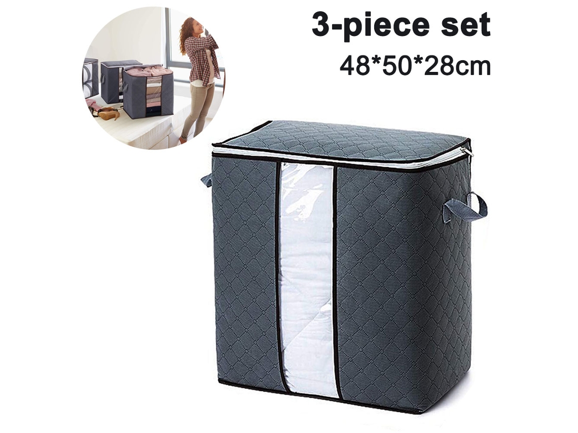 EIOORORRIY 3 Sacos Em Organizadores Roupa - 3 Camadas Tecido
