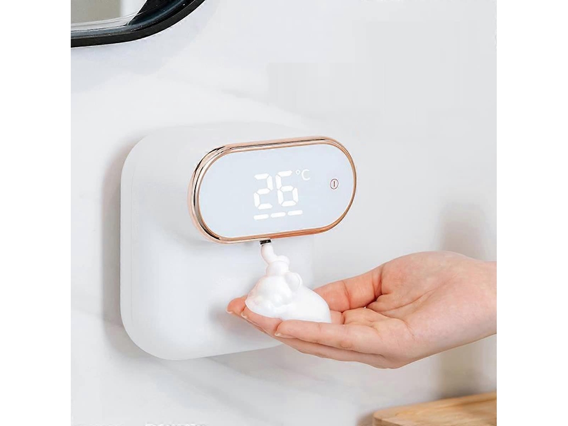 Dispensador automático de jabón líquido de pared, 350 ml, sin contacto, con sensor infrarrojo inteligente, para el hogar, el baño y la escuela Rosewell