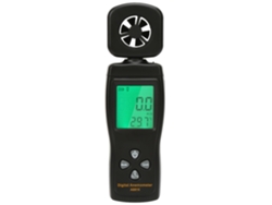 Anemómetro digital inteligente AS816 con mini medidor de velocidad del viento y temperatura.
