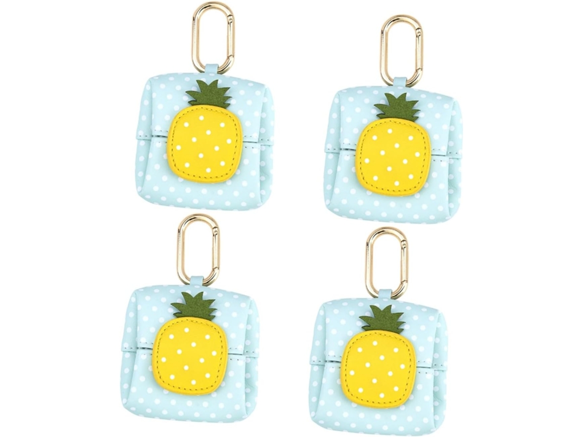 Juego De 4 Monederos Con Diseño De Frutas De Dibujos Animados Para Mujeres, Niñas Y Niños.