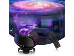 Proyector de galaxias con mayor área de cobertura, con formas cambiantes de galaxias, luz nocturna (negro)