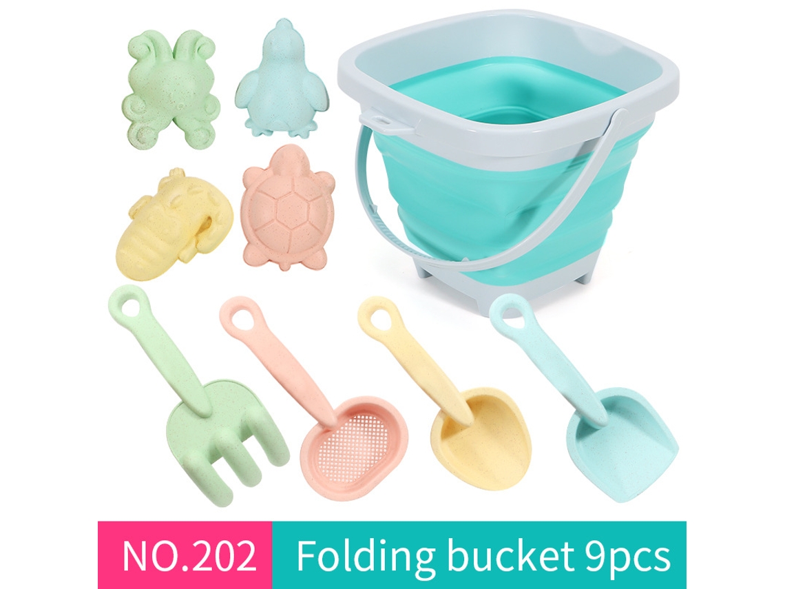 Conjunto De Brinquedos De Praia Yuysan De 9 Peças (202-9azul)