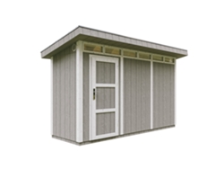Caseta Jardin paneles a base de Madera LP SmartSide 4,3 m2 con Suelo y Baldosas Bituminosas - Exterior L161xA412xA239 cm - TIMBELA M902 - TUNDRA GREY