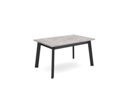 Mesa Comedor, 140xx90x75cm, Para 6 Comensales, Patas De Madera, Cemento