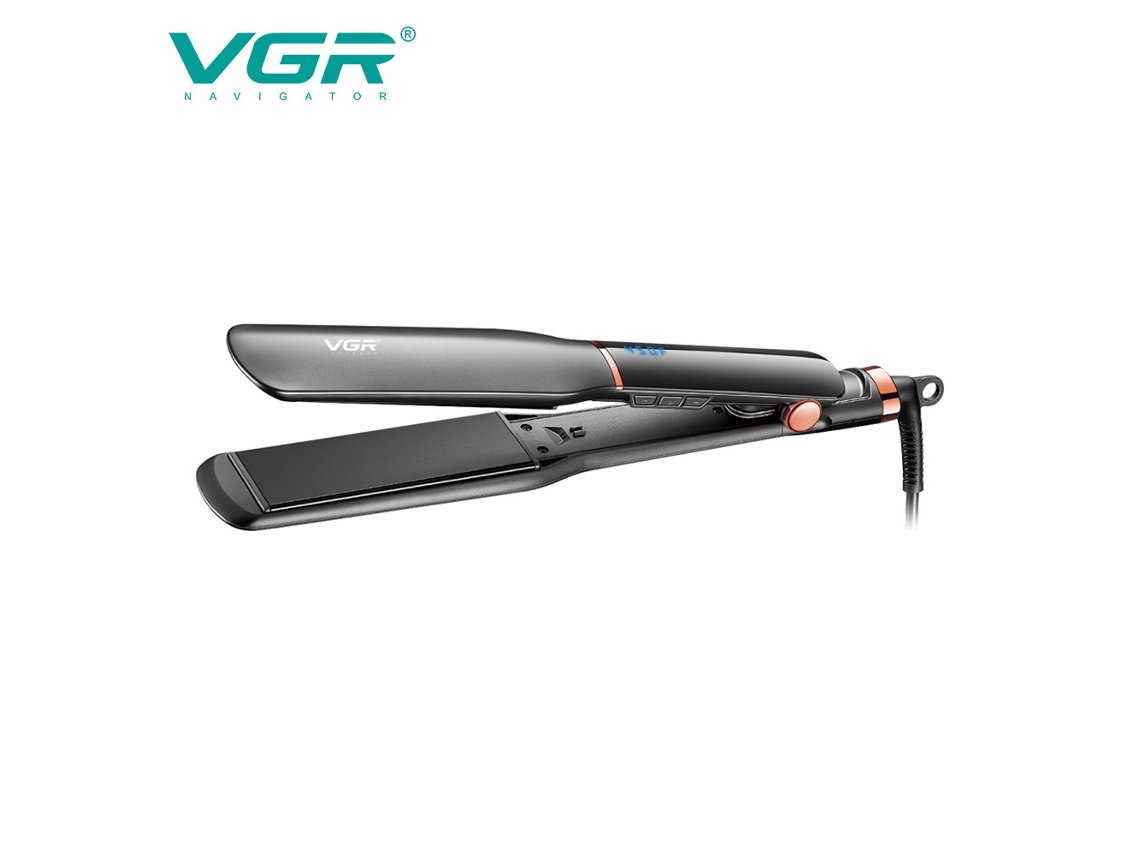 Plancha De Pelo Para Mujer (negra) Con Pantalla Digital Lcd Y Calentamiento Cerámico.