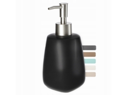 Jabón Dispensador Para Líquido Jabón, Envase Líquido 400 Ml, Cerámica Kadax Negro