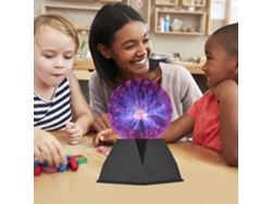 Lâmpada De Bola De Plasma 3 Polegadas Sensível Ao Toque Nebulosa Ciência Presente Educativo Decorativo Casa Festas