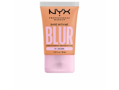 Base de Maquillaje Fluida NYX Bare With Me Blur Nº 07- golden (30 ml)