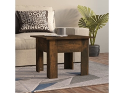 Mesa De Centro | Mesa De Café | Mesa De Salón Madera De Ingeniería Roble Ahumado 55x55x42 Cm
