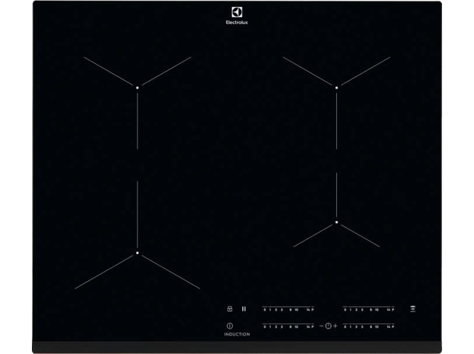 Placa de Inducción ELECTROLUX EIT61443B (Eléctrica - 59 cm - Negro)