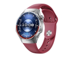 Bracelete Para Huawei Watch Gt 6 Pro - Silicone Cor Sólida - Fivela Reversa Vermelho Vento