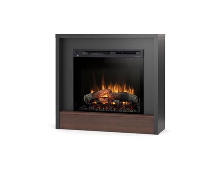 Chimenea LED eléctrica independiente KLAR 28' 100 x 90 x 32 Negro / Roble OUTINFIRE