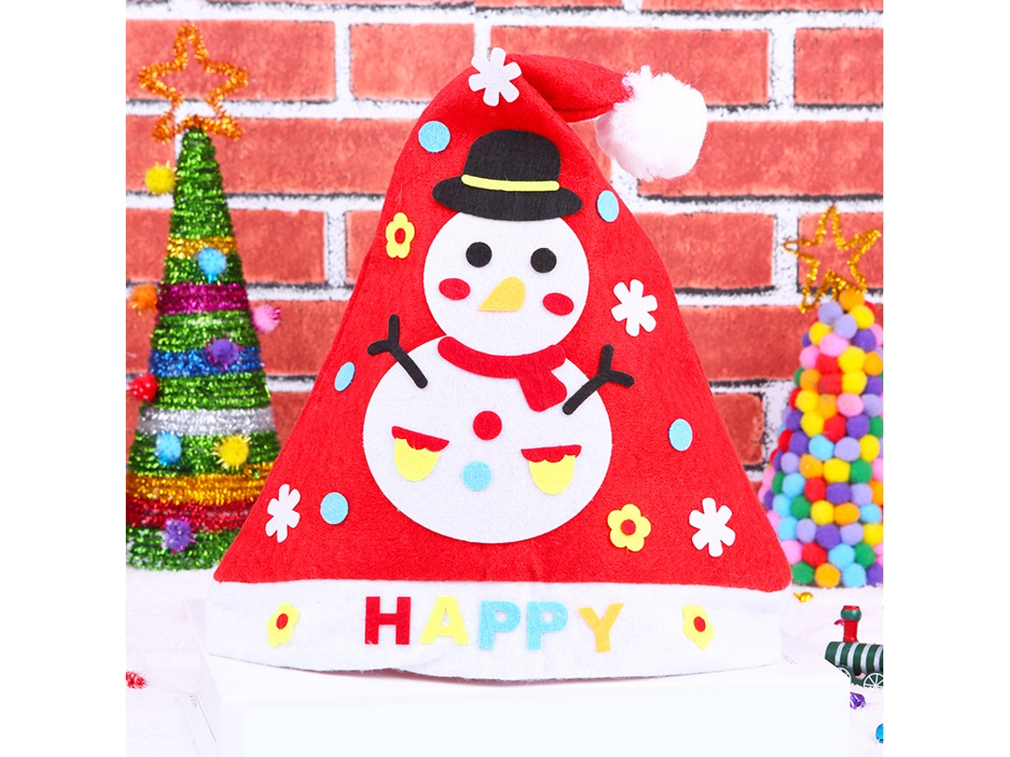 Muñeco De Nieve Navideño De Fieltro Hecho A Mano Con Tela No Tejida.