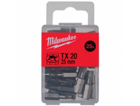 Punta de Atornillar MILWAUKEE Tx 20 X 25 Mm - 25 Pcs