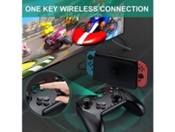 Controlador inalámbrico Pro para Switch/Switch Lite Gamepad Joypad interruptor de palanca de mando remoto negro con función Turbo de captura de pantalla de activación D YIZHOOD