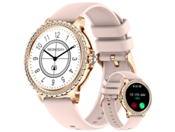 Reloj inteligente Bestvite I58 con carga magnética y larga duración de la batería, color rosa