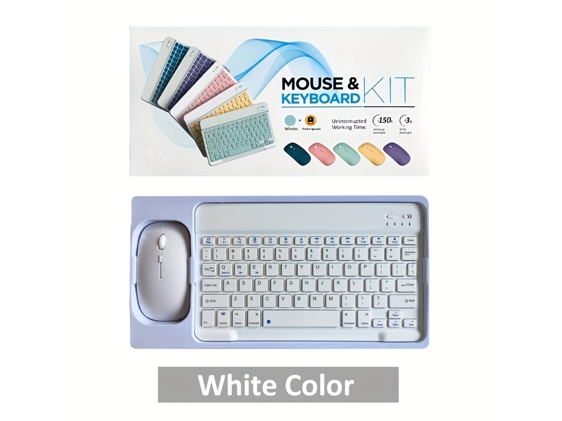 Combo de teclado y ratón inalámbricos Bluetooth Cuich de 10 pulgadas
