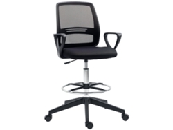 Silla De Oficina, Asiento Alto, Silla De Oficina Ajustable, Taburete De Oficina Giratorio 360°, Malla Transpirable