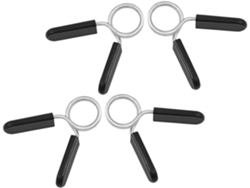 4 Abrazaderas De Resorte Para Mancuernas, Acero Y Plástico Negro, Fáciles Usar,