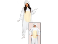 Disfraz Unisex DISFRAZZES Pijama De Oso Polar Para Adultos (Talla: M)
