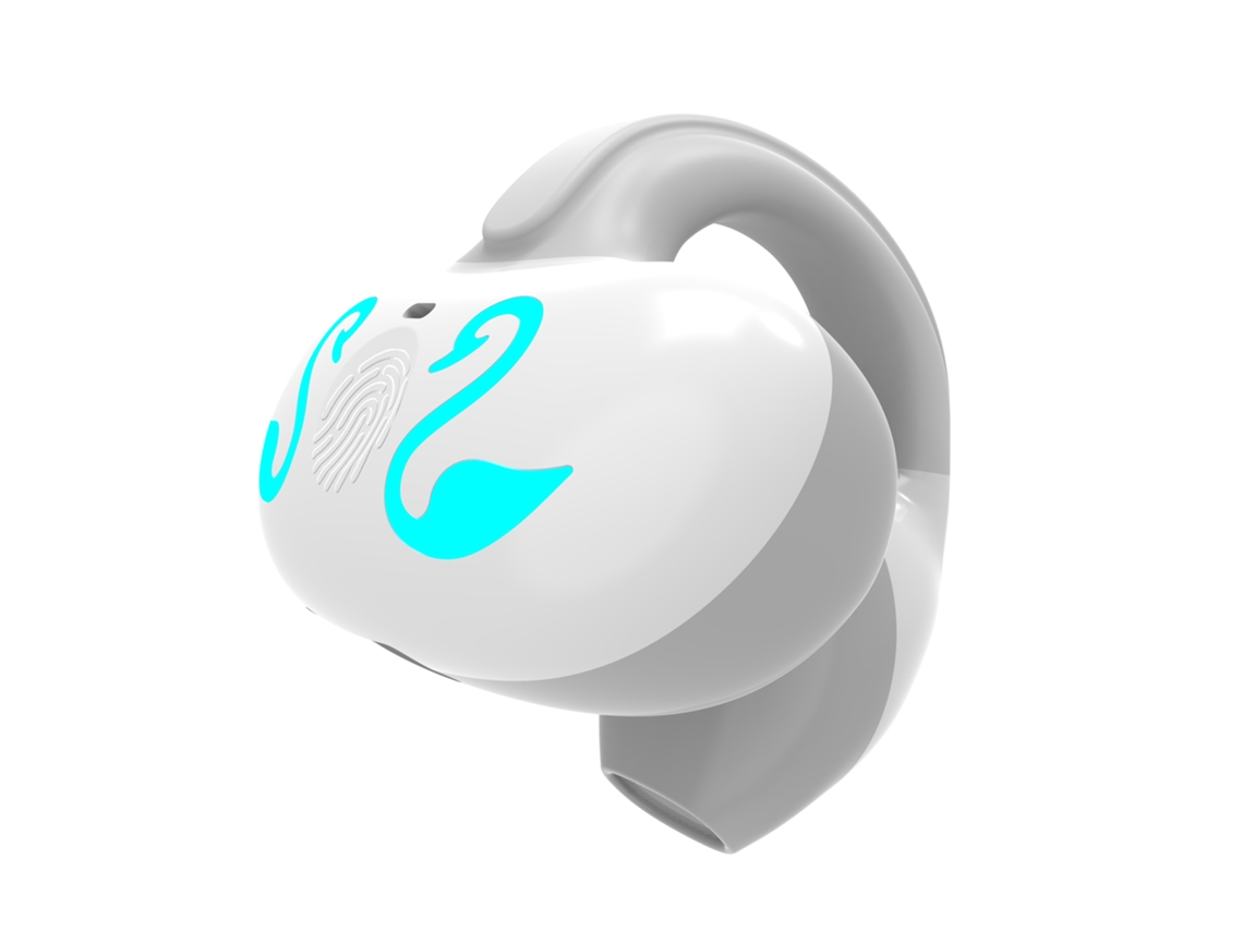 Auriculares inalámbricos Bluetooth 5.3 con micrófono, deportivos TWS impermeables. Mdug (blanco)