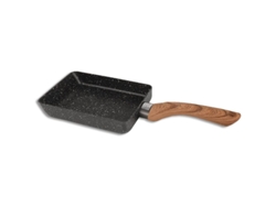 Sartén de hamburguesa JEIIBRZUI 15 x 19 cm Espesor aumentado Especial para cocina de gas Regalo: Cepillo de silicona