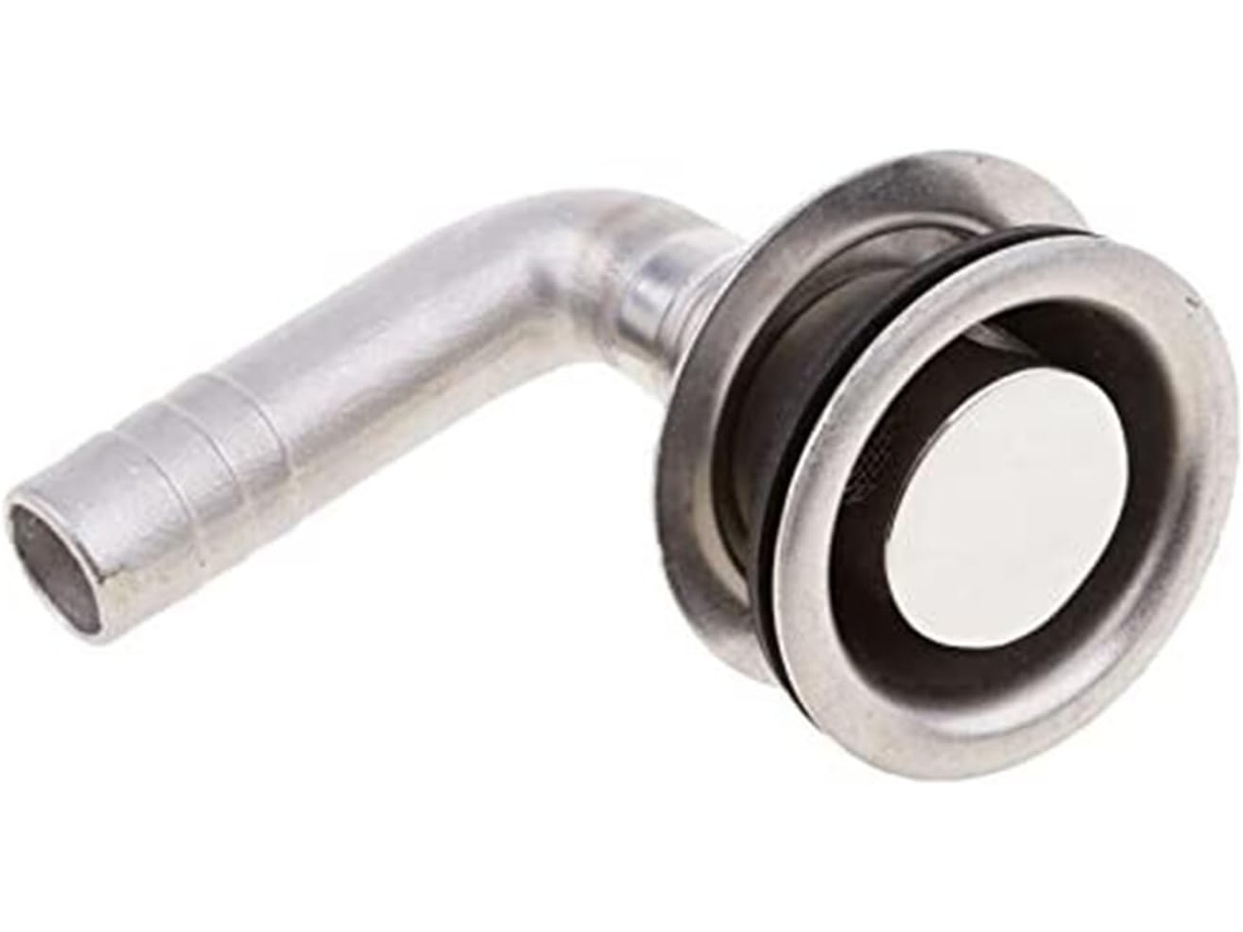 Eje de ventilación SFUSHOS de acero inoxidable de 90°, con o sin tornillos, para accesorios marinos.