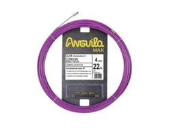 Anguila 65040022 | Pasacables Anguila Max 4mm Acero / Nylon 22m Lila