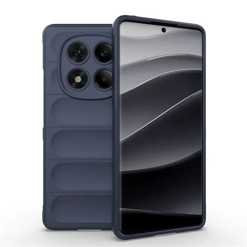 (azul Oscuro, Redmi Note 13 Pro) Funda Para Teléfono Con Acabado Mate, Resistente A Golpes, Polvo Y Caídas, De Silicona Agradable Al Tacto.