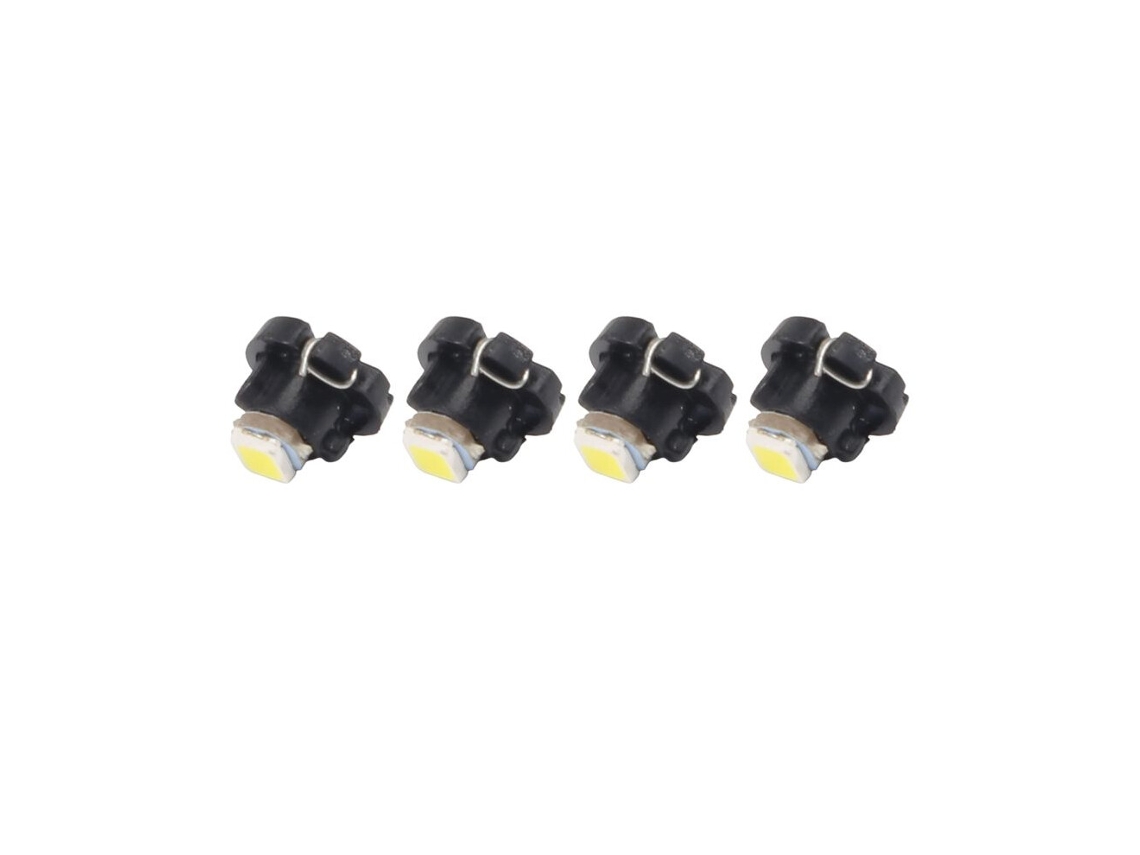 4 Bombillas Led Smd T3 Blancas 1210 3528 Para Salpicadero De Coche