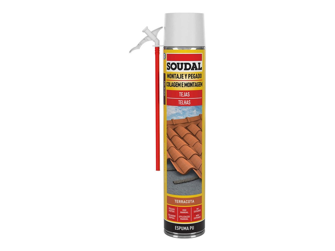 Espuma de Azulejo Canula 750Ml Vermelhosoudal