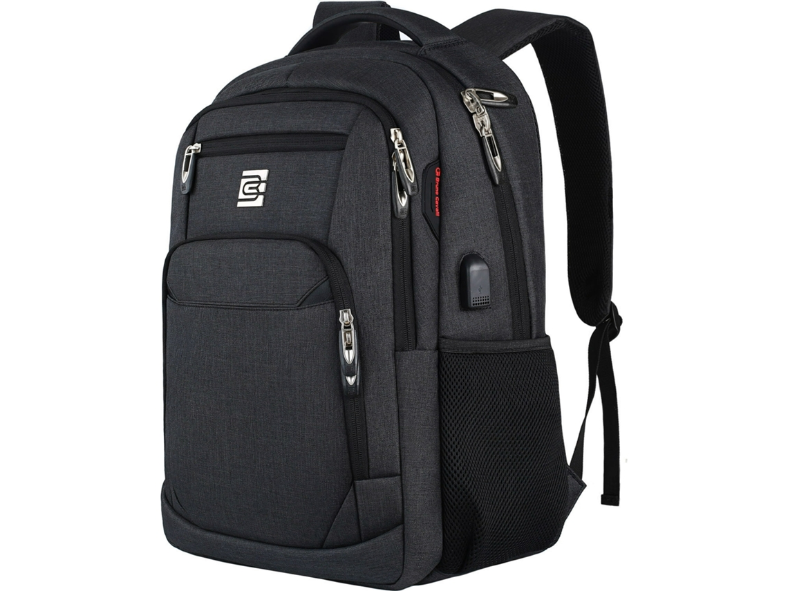 Mochila antirrobo impermeable negra Siurn para portátil