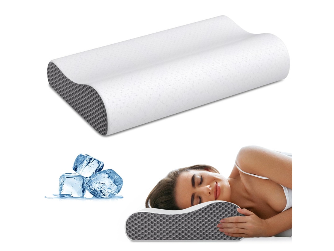 Almohada Cervical Para El Cuello, Almohadas De Espuma Viscoelástica Contorneadas, Almohada Ergonómica Inodora