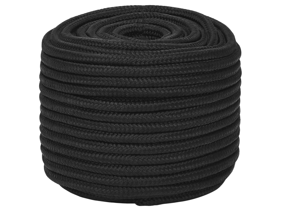 Cuerda para barcos de 12 mm y 100 m, de polipropileno negro, completa HARLANV1