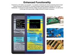 Probador De Transistores Npn Y Pnp Para Diodos, Resistencias, Inductores Y Capacitancia Con Pantalla Tft De 1,8 Pulgadas.