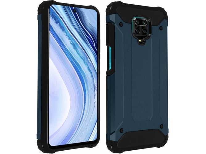 Carcasa Xiaomi Redmi Note 9 Pro, Pro Max AVIZAR Anticaídas Azul