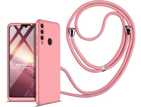 Funda Huawei Y6P Slim Armor 360º con Collar Rosa