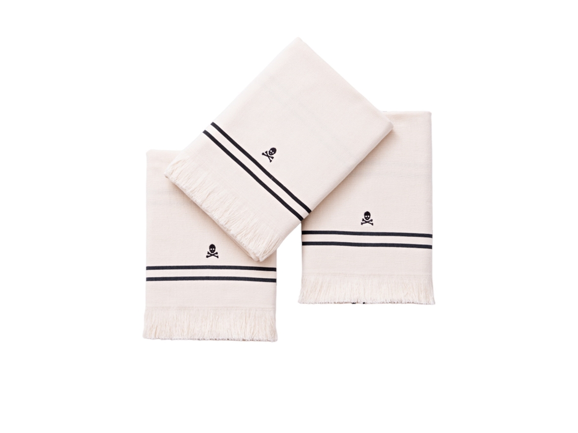 Juego de Paños de Cocina SCALPERS Home 100% Algodón (50x70cm - Blanco)