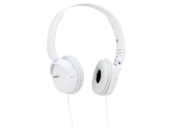 Auriculares con Cable SONY Mdr-Zx110 (On Ear - Micrófono - Blanco)