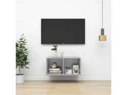 Pack de Muebles de Armario Tv 37X37X72 Cm Contrachapado Gris Cemento